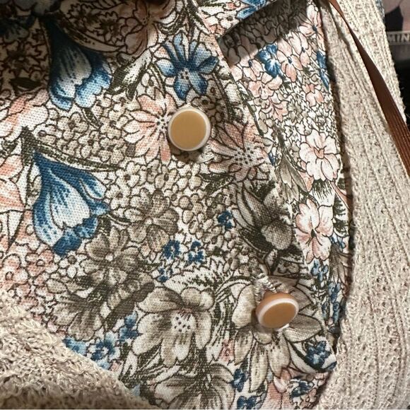 Marta D Vintage Floral Dress and Vest Size M/L - Picture 4 of 12